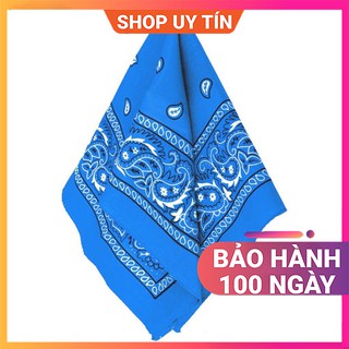 Khăn Bandana Turban Nam Nữ Màu Xanh Da Trời