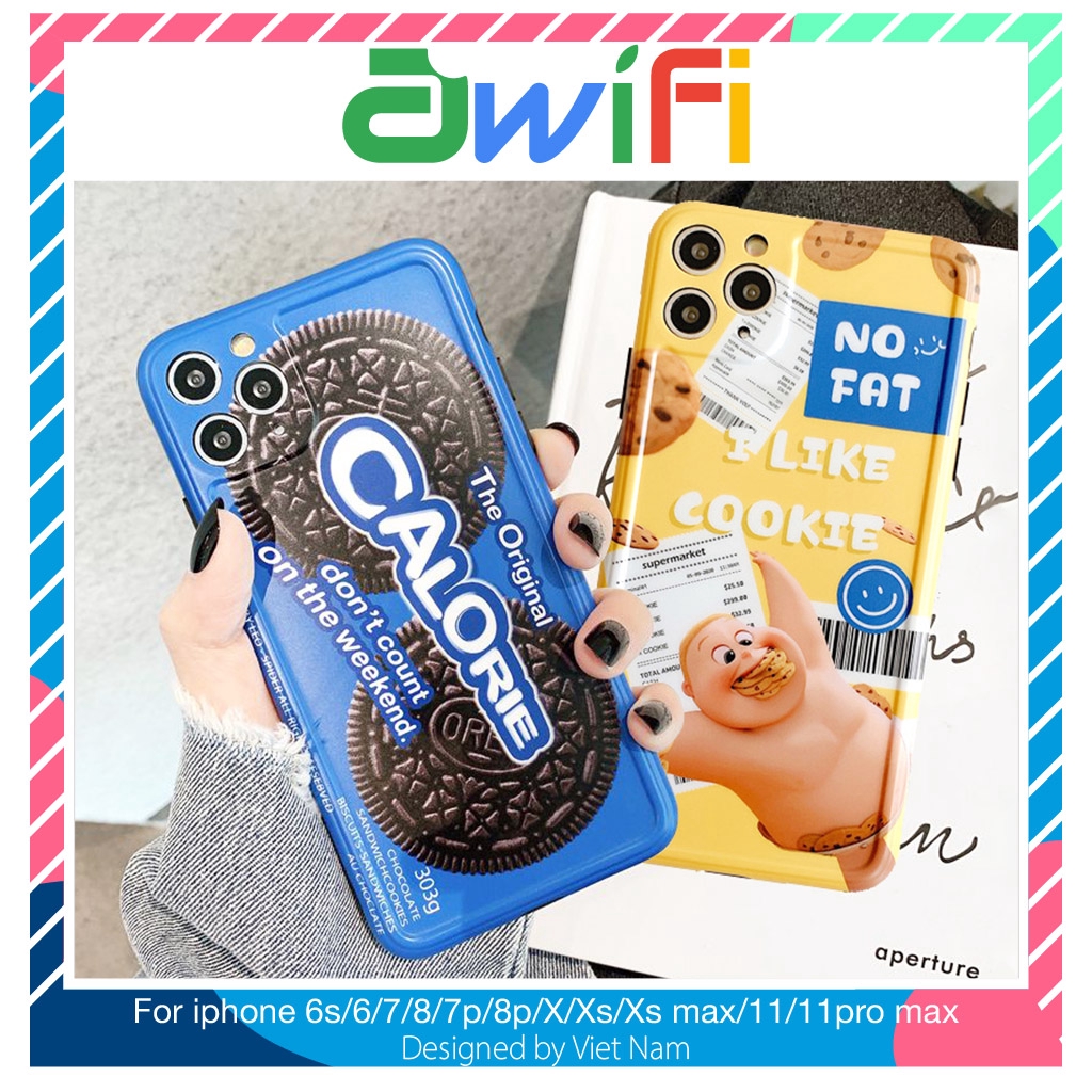 Ốp iphone - Ốp lưng imd new Cookie and baby 6/6s/6plus/6splus/7/8/7plus/8plus/x/xs/xsmax/11/11promax - Awifi Case V6-5