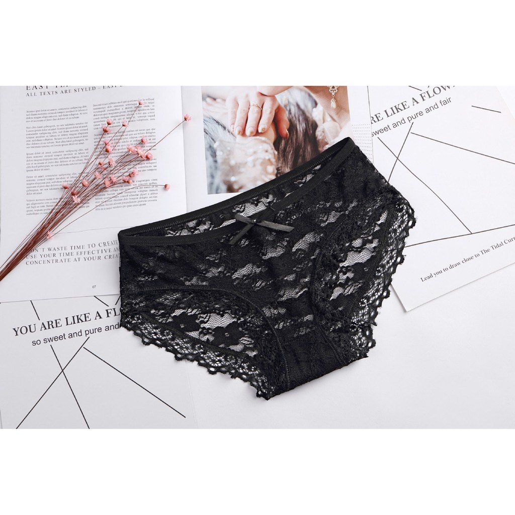 Quần lót cotton màu trơn quyến rũ cho nữ