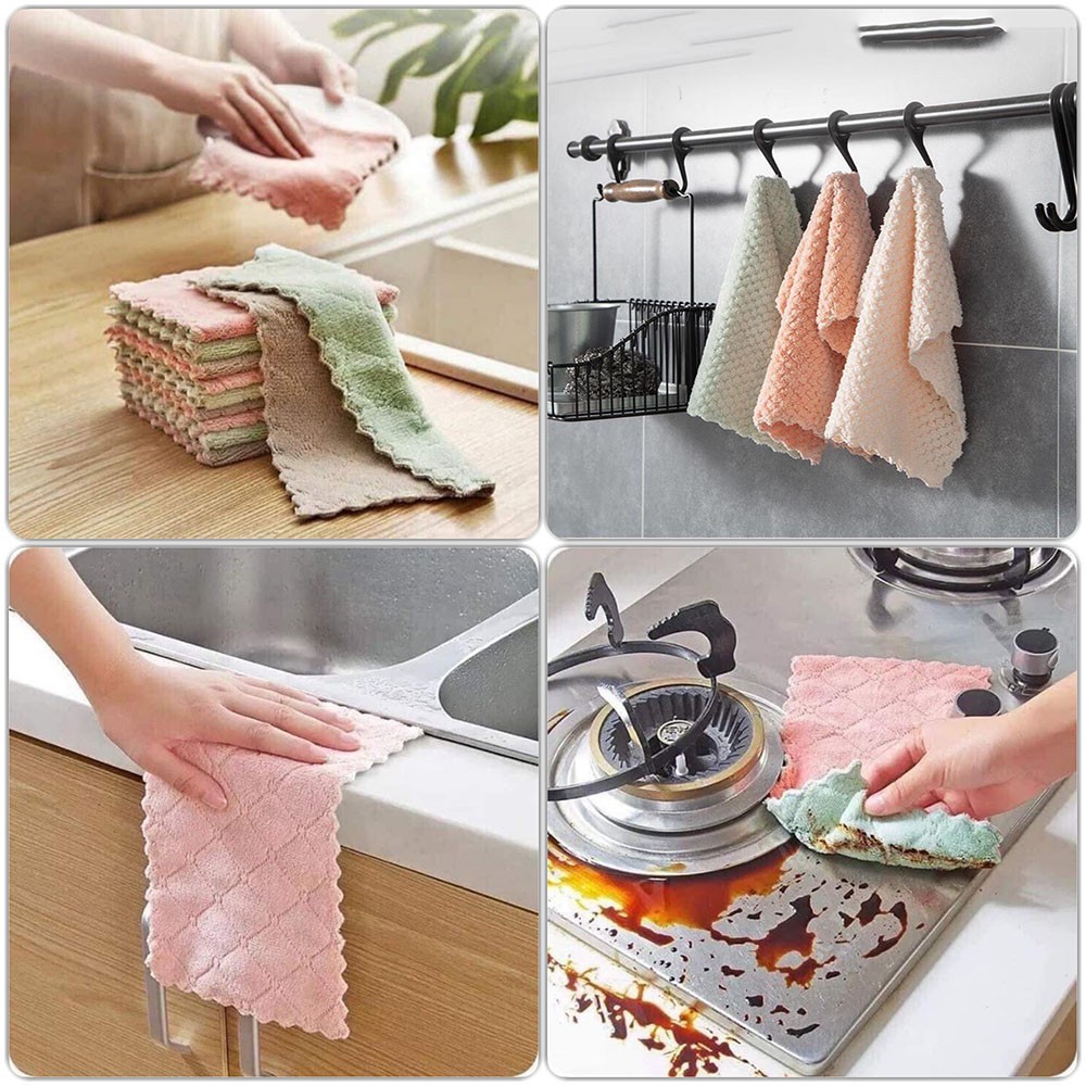 Khăn Lau 2 mặt thấm hút nước đa năng nhỏ gọn | BigBuy360 - bigbuy360.vn