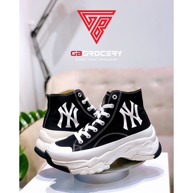 MLB Bigball Chunky High NY Yankees - Ảnh thật shop chụp