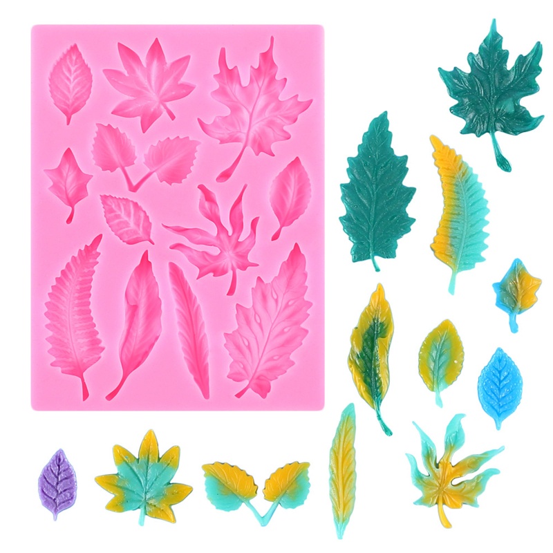 Khuôn Silicone Làm Lủng Lẳng Thủ Công Hình Lá Phong Cho Gia Đình