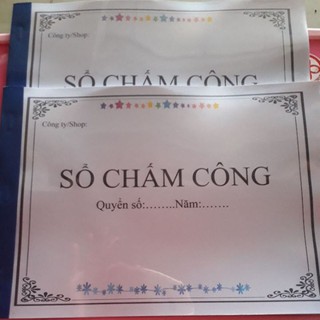 [MUA ĐỂ ĐƯỢC TẶNG QUÀ] SỔ CHẤM CÔNG A4 CHO SHOP/CTY