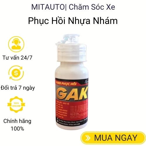 Phục hồi nhựa nhám đen nhựa bóng ô tô xe máy đánh bóng nội thất ô tô đánh bóng gỗ dưỡng nhựa nhám GAK Mitauto