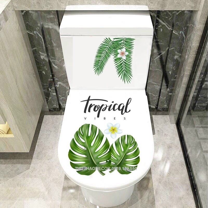 Decal dán TOILET - Trang trí nhà cửa - THUTHAODECOR