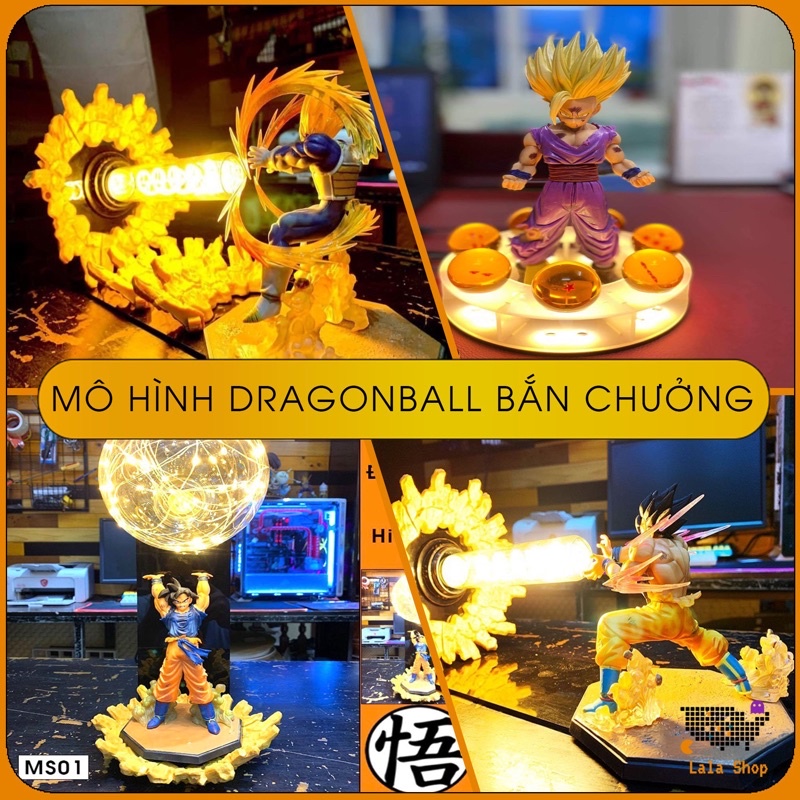 Mô Hình Dragonball Songoku Bắn Chưởng Có Đèn Led