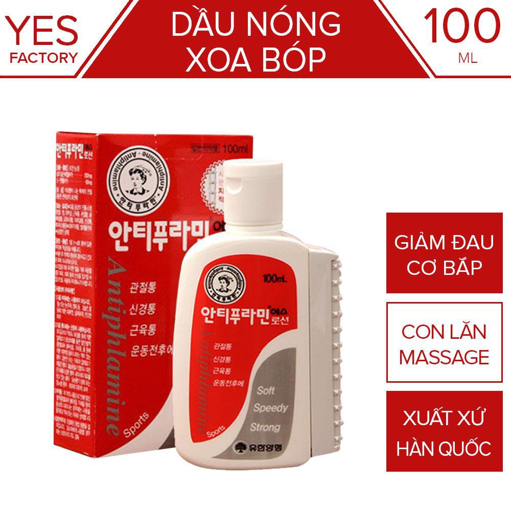 Dầu Nóng Xoa Bóp Hàn Quốc Thoa Xương , Khớp 100ml 100 nóng