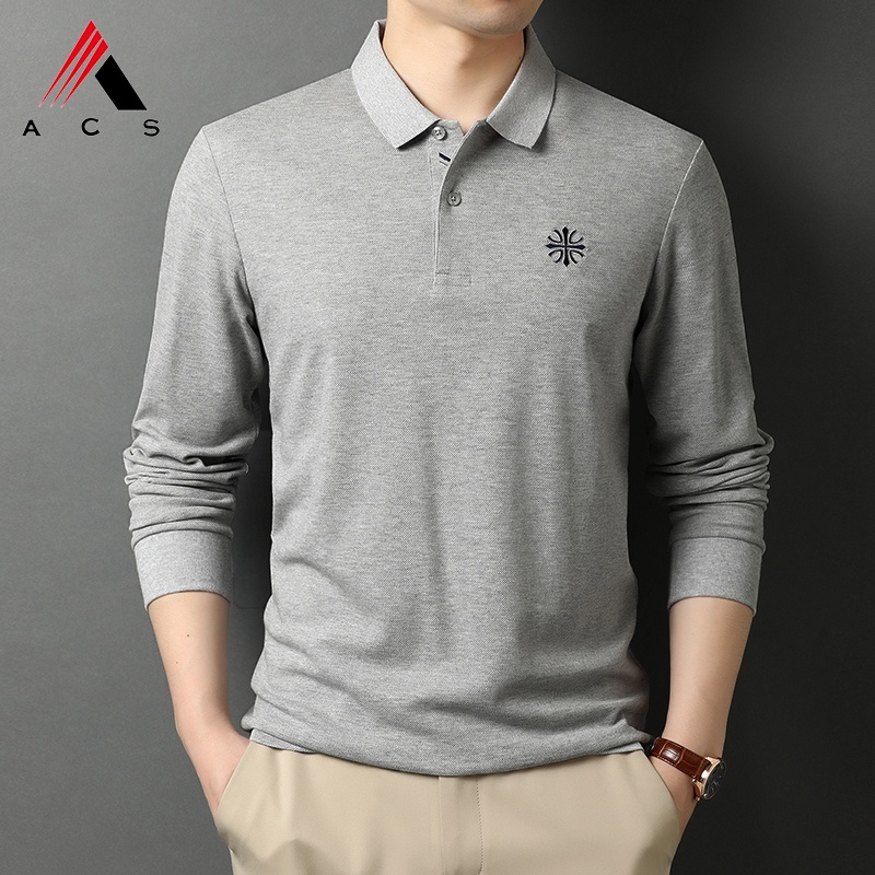 Áo polo Dài Tay Mùa Hè Hàng Mới Dành Cho Nam 6 Màu Lựa Chọn