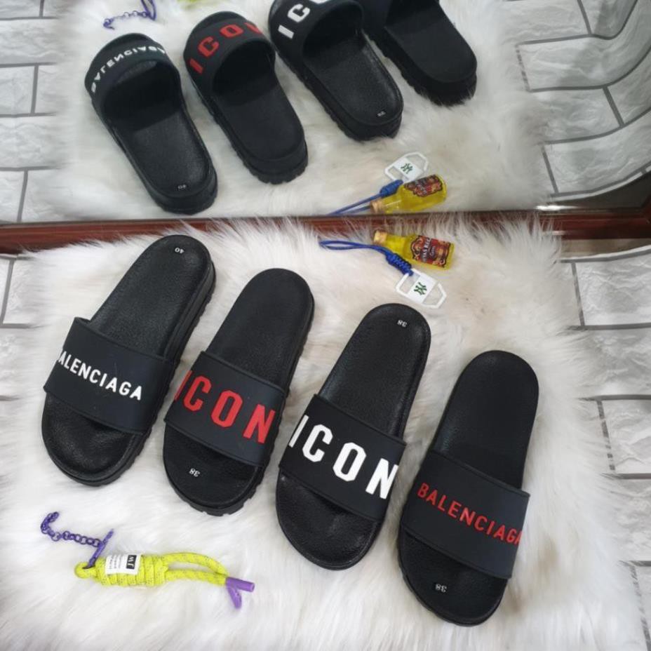 Dép Nam Quay Ngang in chữ nổi Icon Hot trend, Dép nam đẹp
