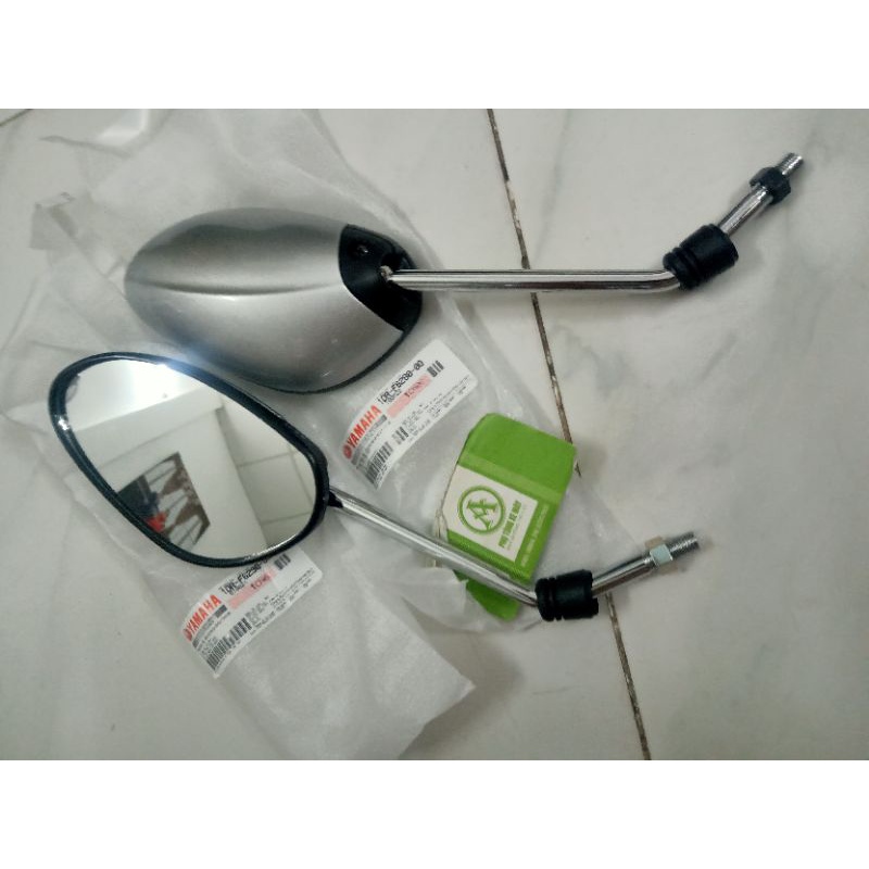 Cặp Gương chiếu hậu Nozza-Grande dòng xe yamaha chính hãng Bạc