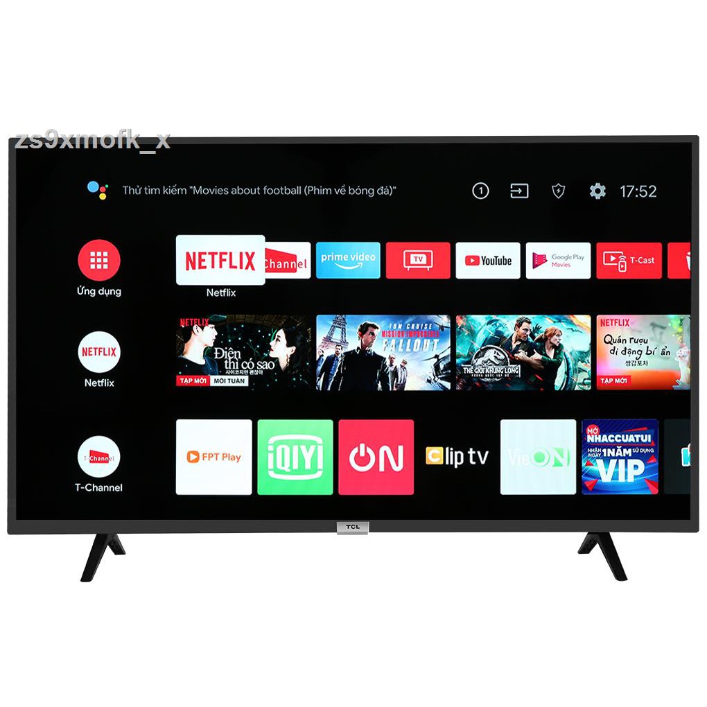 ◙♘Android Tivi TCL 43 inch L43S5200 - Tổng công suất loa 16W, Hệ điều hành Android 8.0