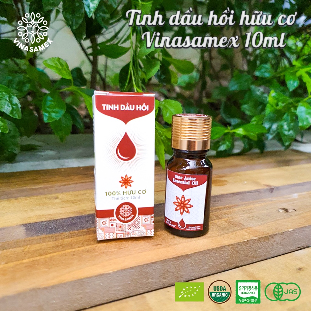 Tinh dầu thiên nhiên Vinasamex (Tinh dầu Quế/ Hồi/ Gừng/ Sả chanh/ Vỏ bưởi/ Tràm)