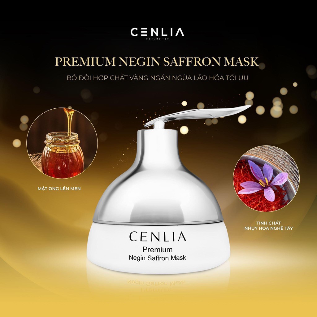 MẶT NẠ CẤP ẨM DƯỠNG DA SAFFRON MASK CENLIA 50g