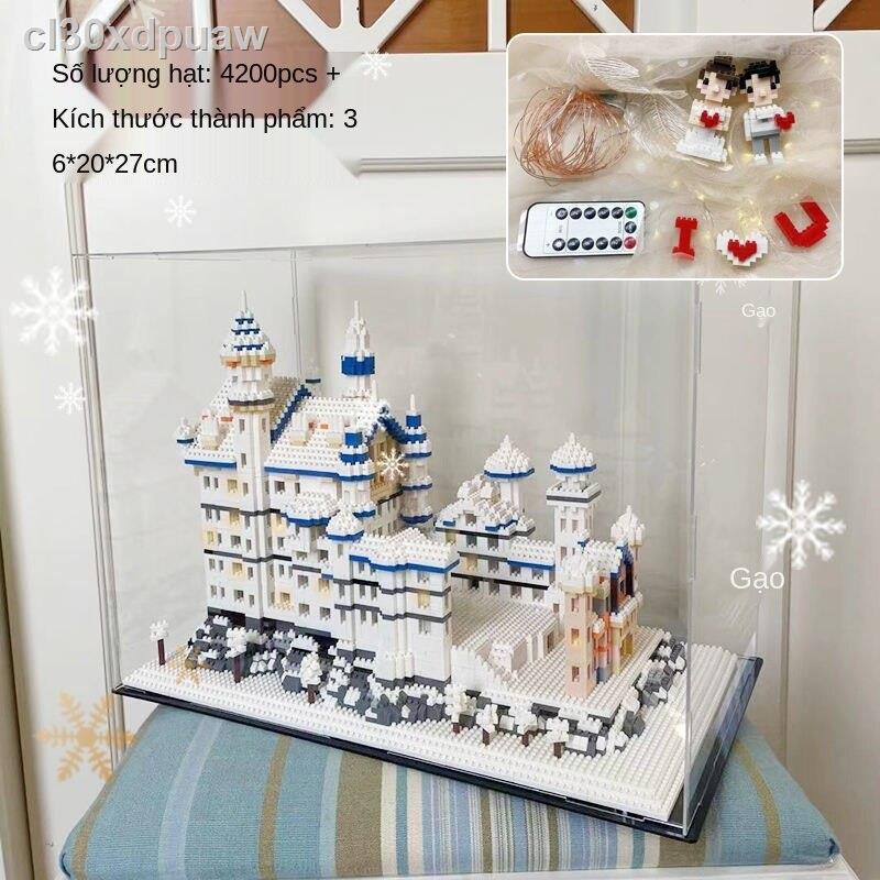 [Mới nhất ]Tương thích với Lego Tajhal Swan Lake Castle đồ chơi lắp ráp khối xây dựng bằng hạt vi mô có độ khó cao