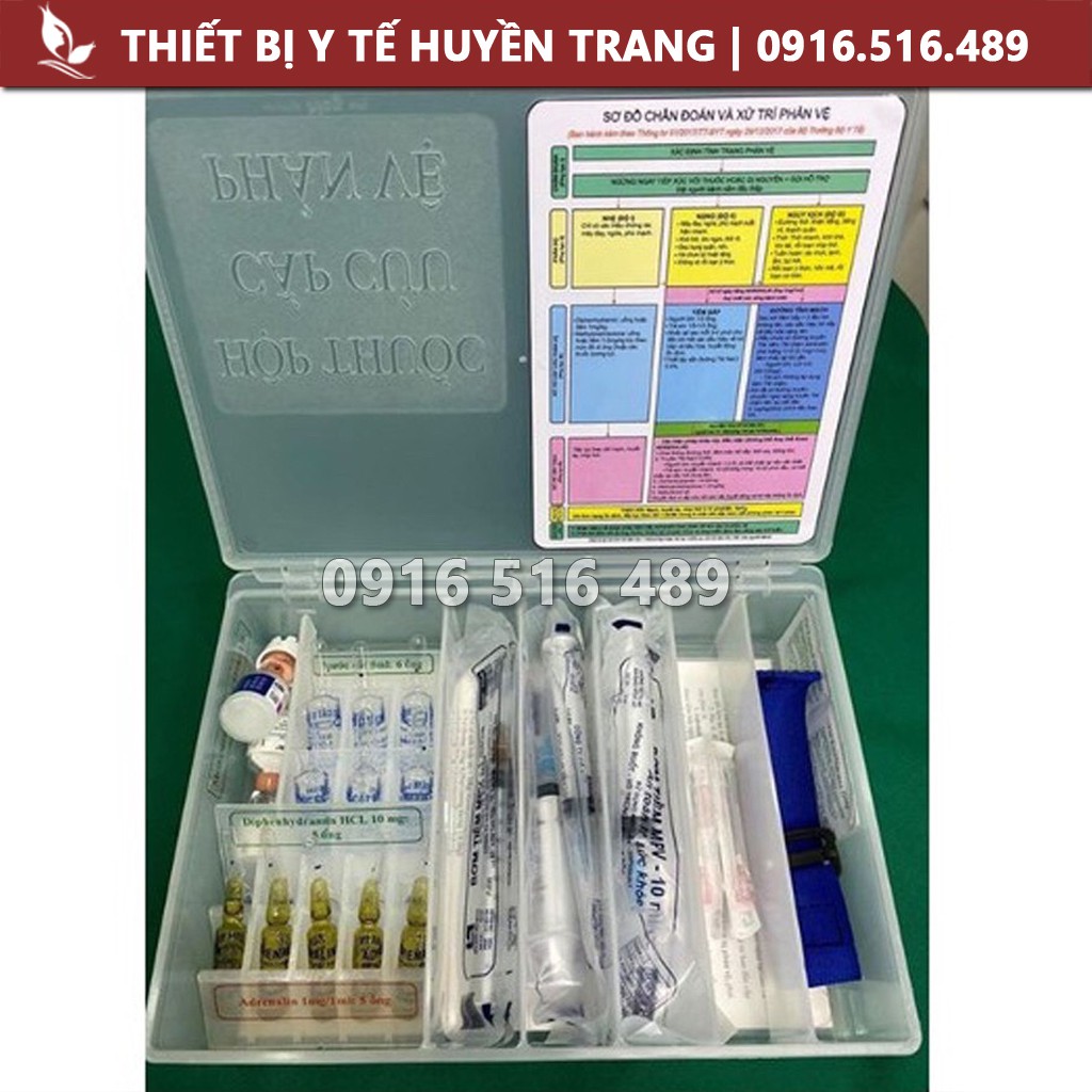 Hộp Chia Đựng Thuốc Cấp Cứu Chống Sốc Phản Vệ - Thiết Bị Y Tế Huyền Trang