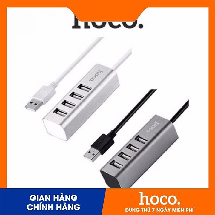 Hub Usb 💎Chính Hãng💎 Bộ Hub 4 cổng USB Hoco HB1 Chính Hãng - Bảo hành 12 tháng