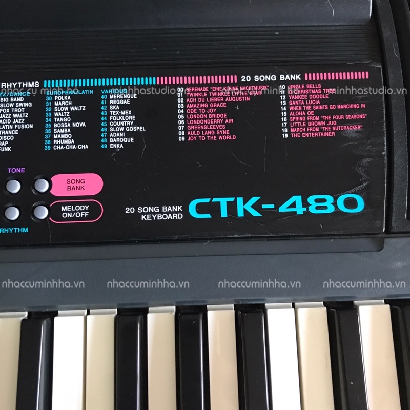 Đàn Organ Casio CTK-480  đã qua sử dụng, chạy hoàn hảo