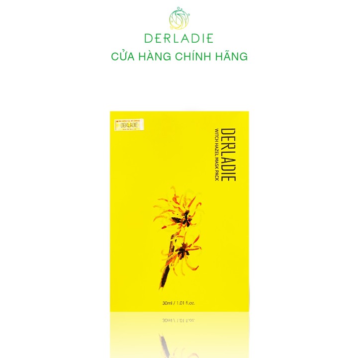 Mặt Nạ Derladie Witch Hazel Mask Pack Giảm Mụn, Dưỡng Sáng Da 30ml