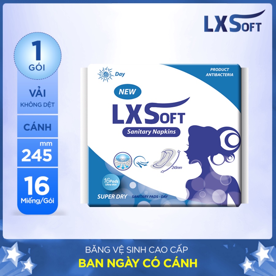 Băng vệ sinh LXSoft Bông tự nhiên👸Siêu mỏng và siêu thấm👸Vải không dệt