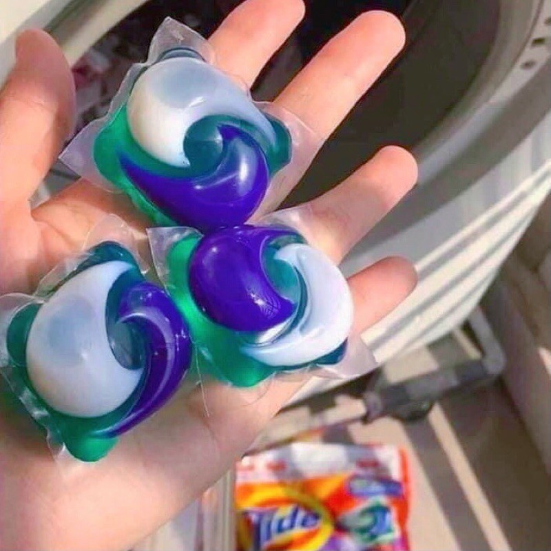 (Hàng Mỹ) Viên giặt Tide Pods 3 trong 1 bịch 42 viên