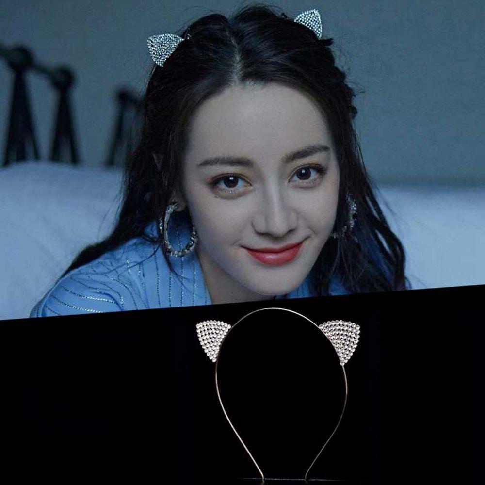 Băng Đô Tai Mèo WMES15H Thời Trang Cá Tính Dành Cho Nữ|Băng Đô Hóa Trang Màu Trơn Xinh Xắn Cho Nữ