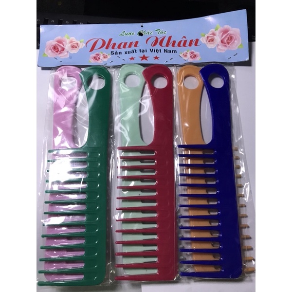 Set 6 Cái Lược RĂNG THƯA ĐẠI, Cho tóc Uốn, Tóc Rối (kt: 24* 6cm)