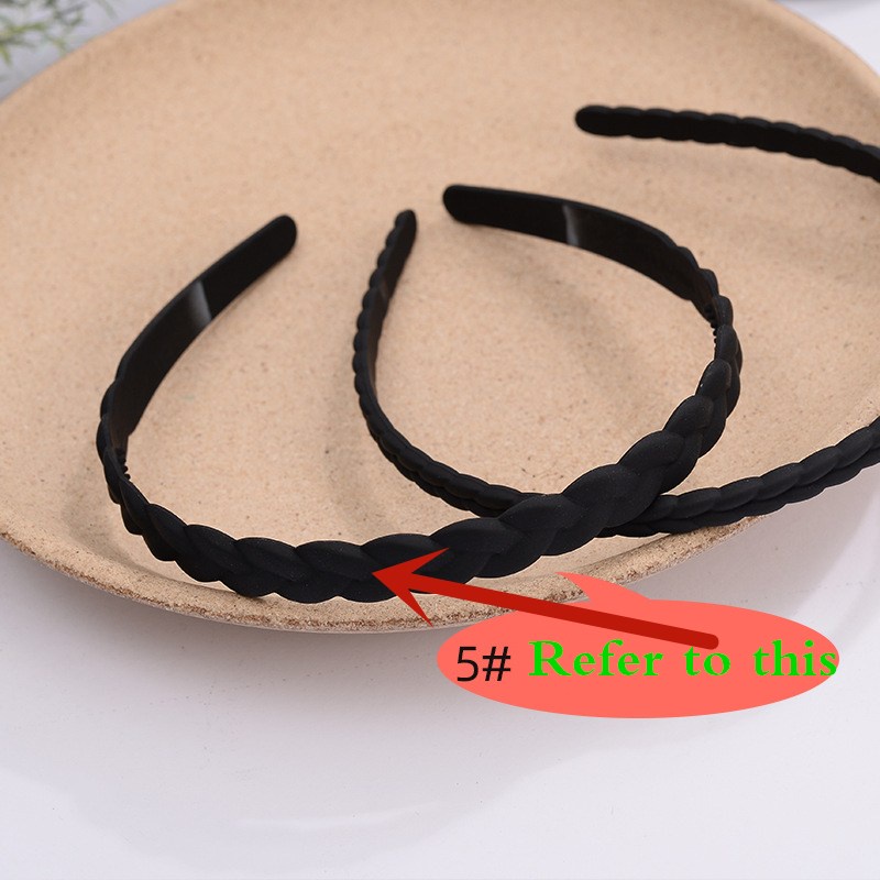 Đen Băng đô cài tóc rửa mặt Bằng Nhựa Nhám Phong Cách Hàn Quốc Cho Nam Nữ