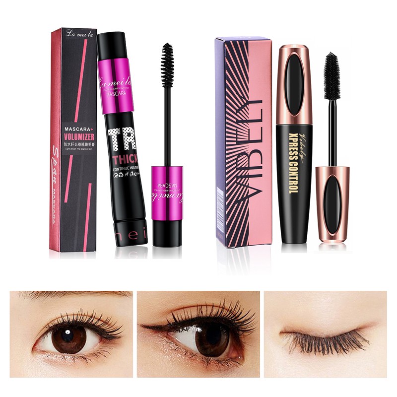 Bộ trang điểm mắt LAMEILA Mascara + kẻ mắt dạng lỏng + uốn lông mi mang đi du lịch + dao tỉa lông mày + chì kẻ mày