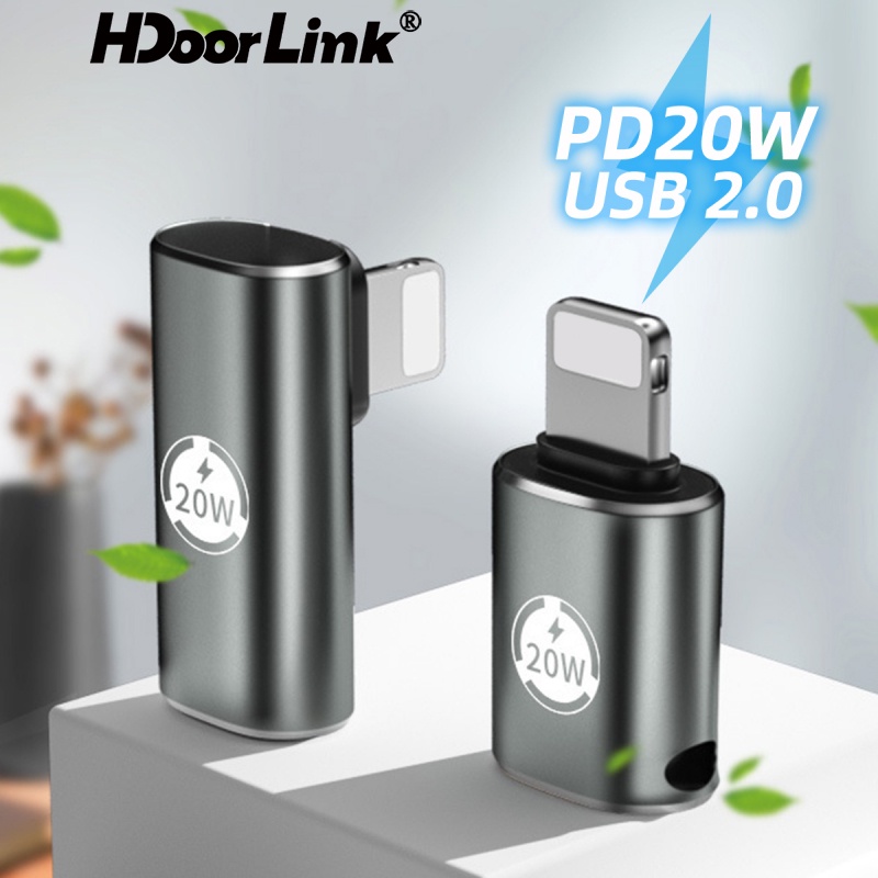 Đầu chuyển đổi dữ liệu nhanh HdoorLink PD20W từ USB C sang lightning thích hợp cho iphone