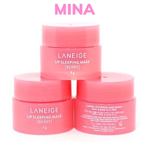 Mặt nạ ngủ môi Laneige vị Berry Laneige Lip Speeping Mask