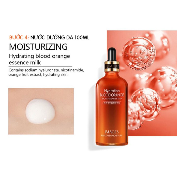 Bộ Chăm Sóc Da Vitamin C Blood Orange Rich In Beauty Skin 5 Món | BigBuy360 - bigbuy360.vn