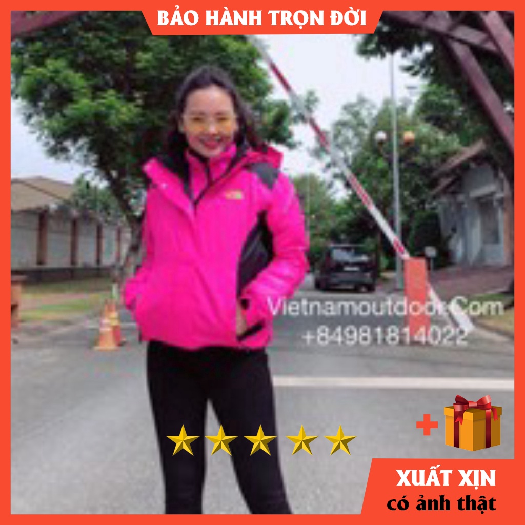 Áo khoác nữ N.F. 3 in 1 lông vũ SIÊU ĐẸP BẢO HÀNH TRỌN ĐỜI