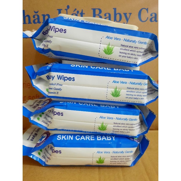 Giá sỉ COMBO 10 gói  khăn giấy ướt cao cấp Baby 80g KHÔNG MÙI