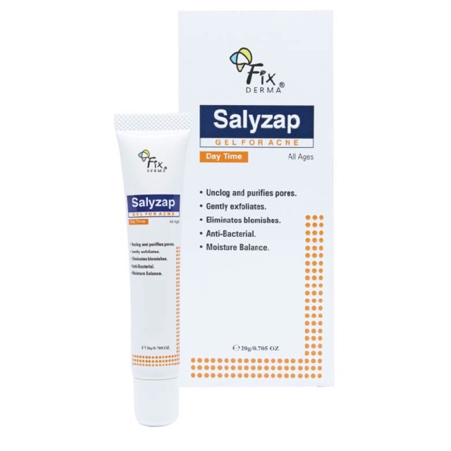 Gel ngừa mụn Ban ngày Fixderma SALYZAP day time 20gram. Fix derma