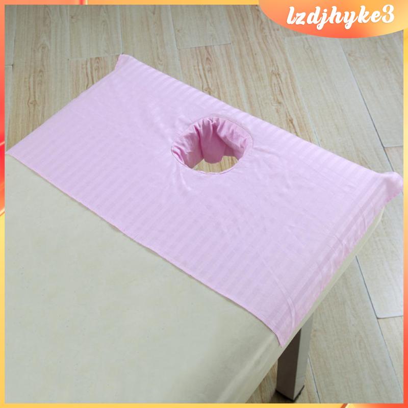 Bộ Ga Trải Giường Mát Xa Với Lỗ Che Mặt Màu Trắng lzdjhyke3