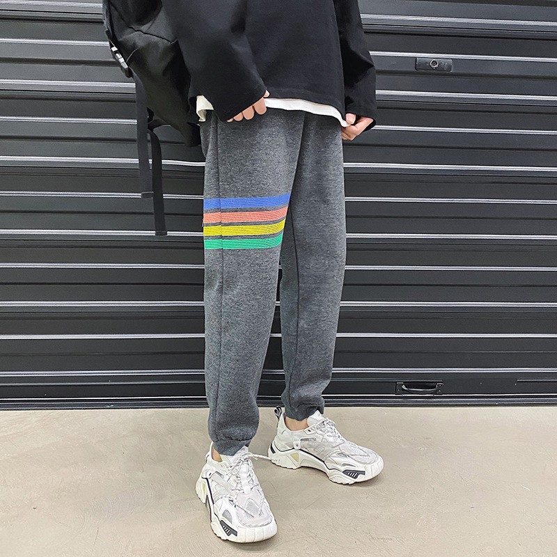 Quần Thể Thao Nam Form Dáng Baggy Bo Ống Chất Nỉ Đẹp Phối Kẻ Xu Hướng Thu Đông 2020 | BigBuy360 - bigbuy360.vn