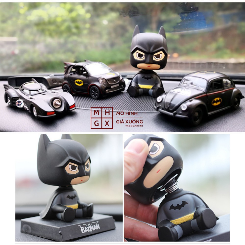 Mô Hình BatMan Siêu Nhân DC lắc đầu chibi dễ thương ngỗ nghĩnh - Quà tặng , bầy bàn , bầy taplo