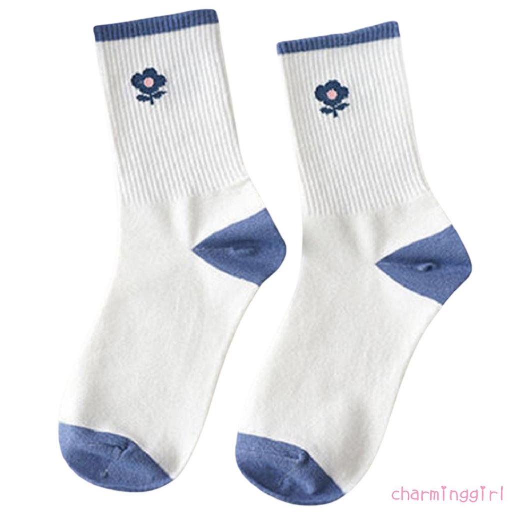 Vớ dệt kim thoáng khí chống trượt in họa tiết hoạt hình dễ thương cao cấp cho nữ