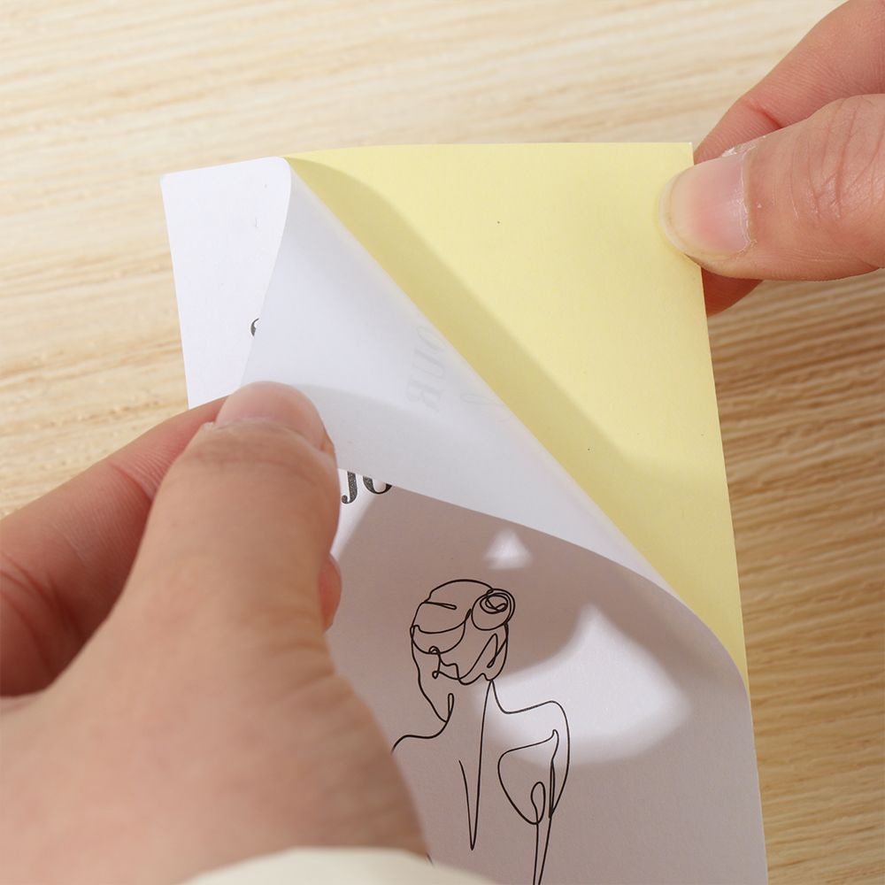 Set 50 miếng dán trang trí in chữ Thank You 6*15cm đa năng