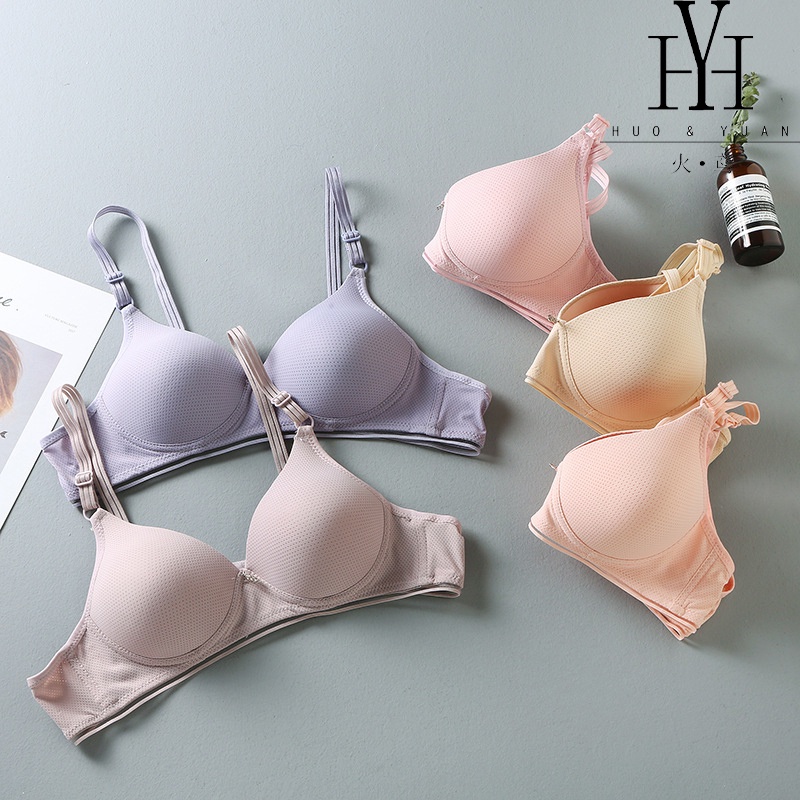 Áo Ngực Không Gọng Cúp B C D Size 34-42 Chất Liệu Xốp Cotton Mỏng Mềm Mại Thoải Mái