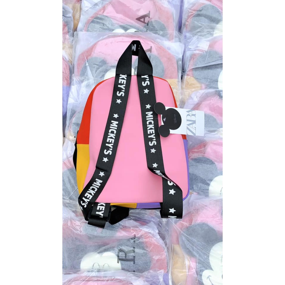 🔥HOT SALE🔥BALO MICKEY SẮC MÀU CHO BÉ / BALO ZA.R4 SẮC MÀU CHẤT CỰC ĐẸP