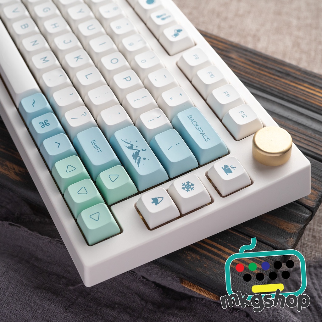 Keycap XDA Winter, nhựa PBT in nhiệt dyesub, 133 nút bàn phím cơ
