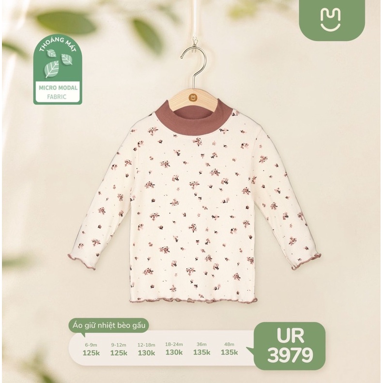 UALAROGO - Áo giữ nhiệt Ualarogo bèo gấu cho bé gái