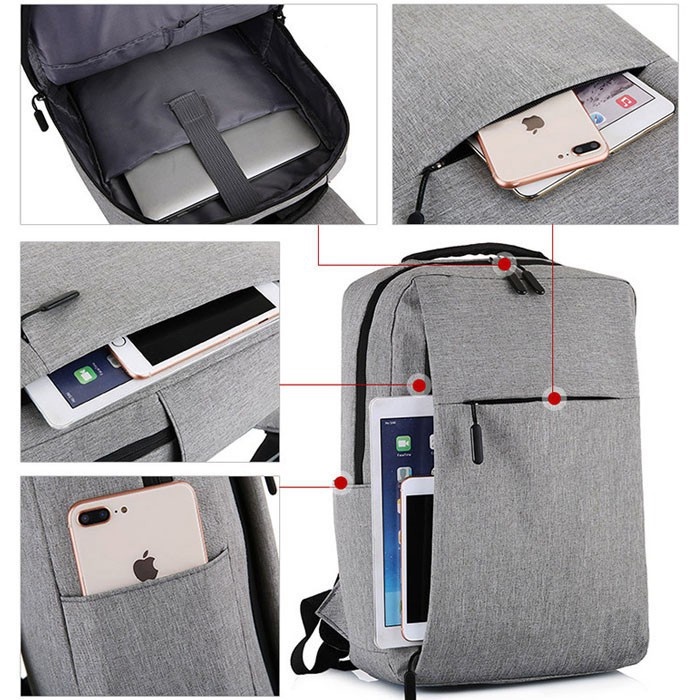 Balo nam nữ chống trộm thời trang Hàn Quốc - Cặp laptop đi học chống sốc chống bám bụi
