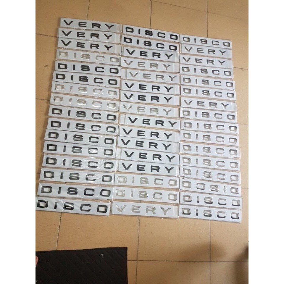 Chữ Discovery 3D nổi màu Vàng, bạc, đen trang trí ô tô Khôi Nguyên Auto