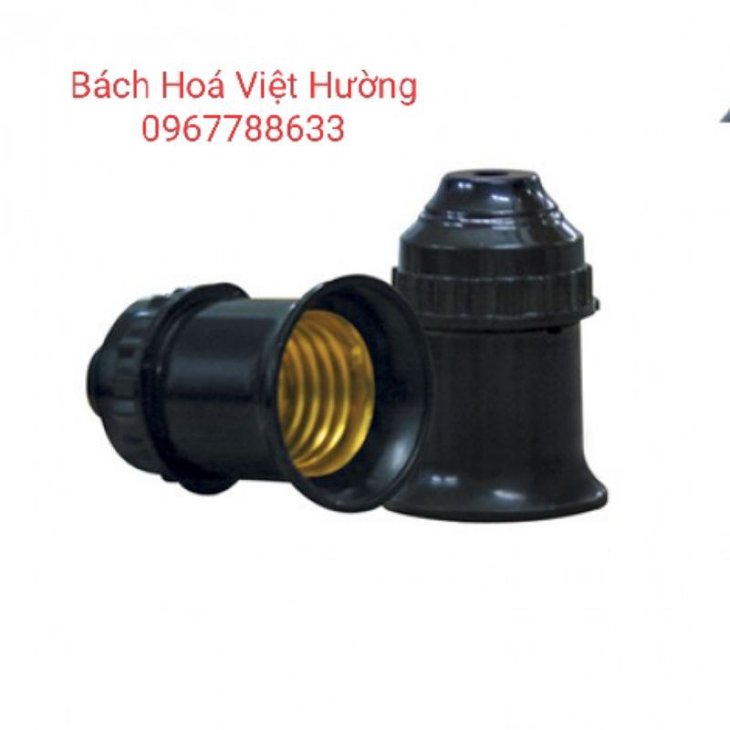 Combo 5 đui đèn xoáy E27 (đui gắn tường, đui treo - giao màu mẫu nhiên)