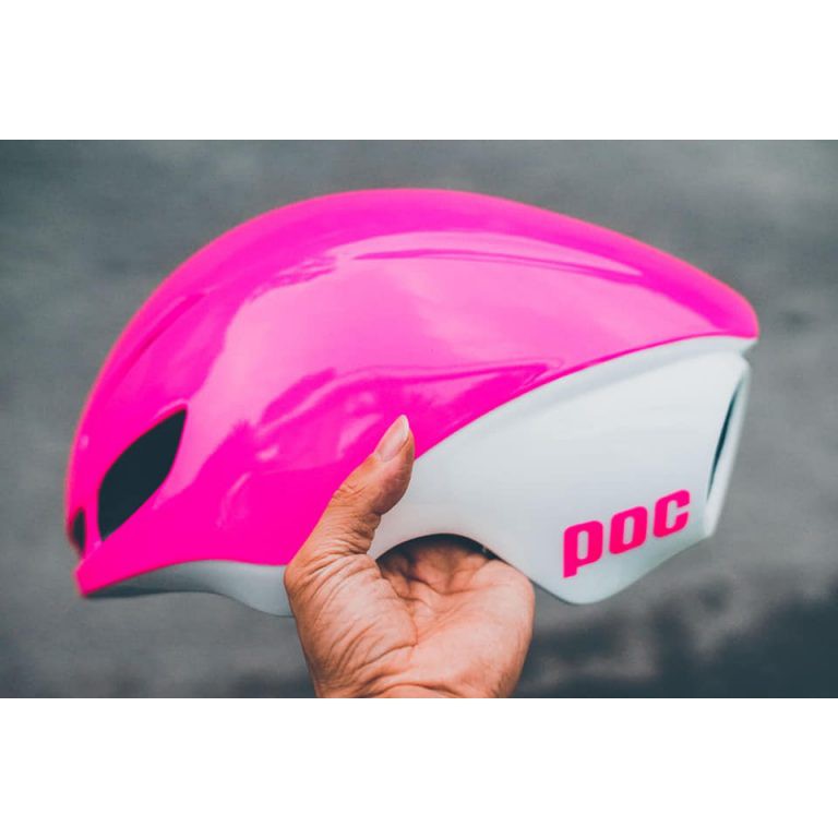 Nón xe đạp , xe máy POC 02 Màu Trắng Hồng siêu cá tính