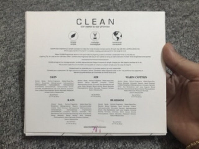💥 Gift set nước hoa CLEAN - có tách set