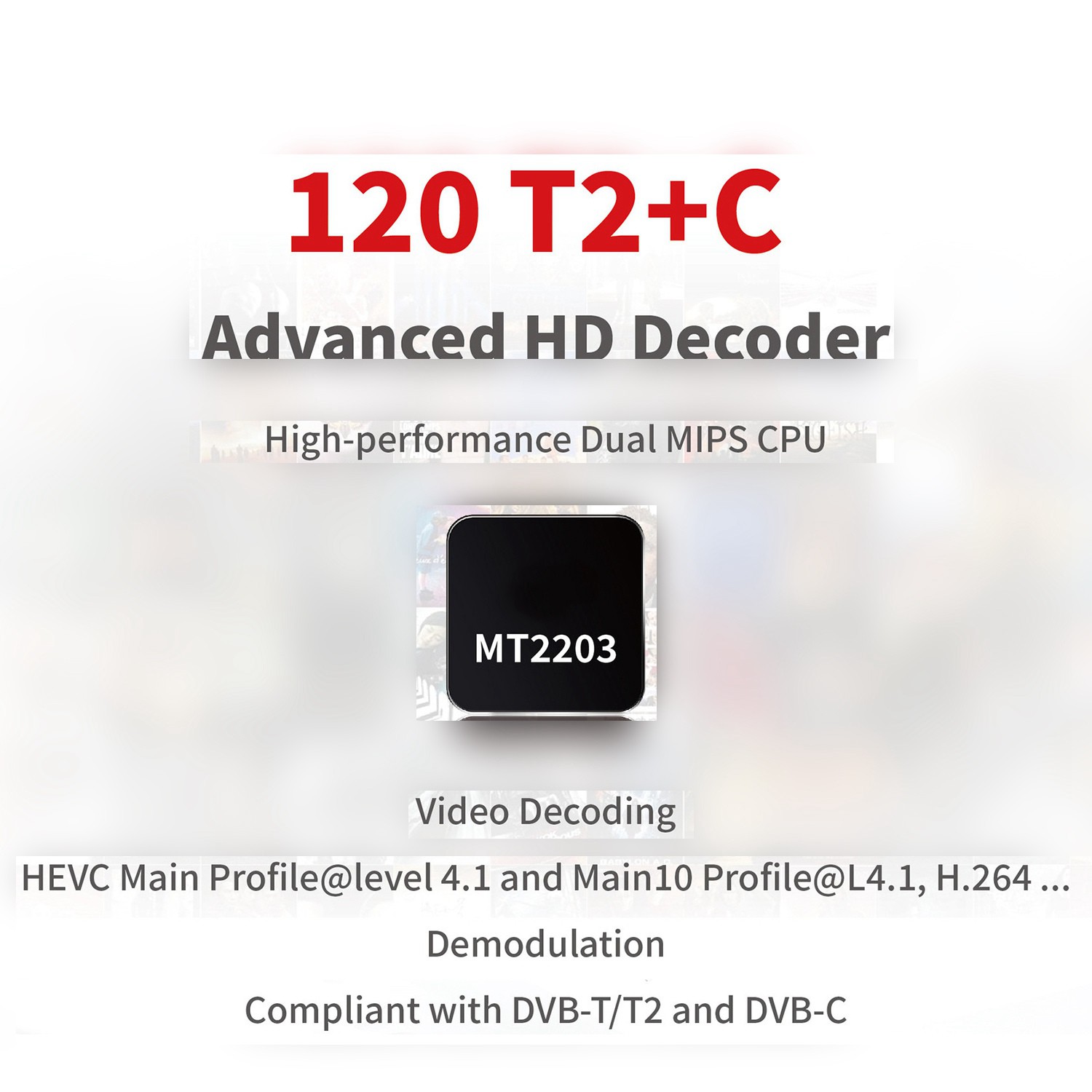 Đầu Thu Tín Hiệu Vệ Tinh Hdtv Dvb T2 Wifi Usb2.0-Eu Plug