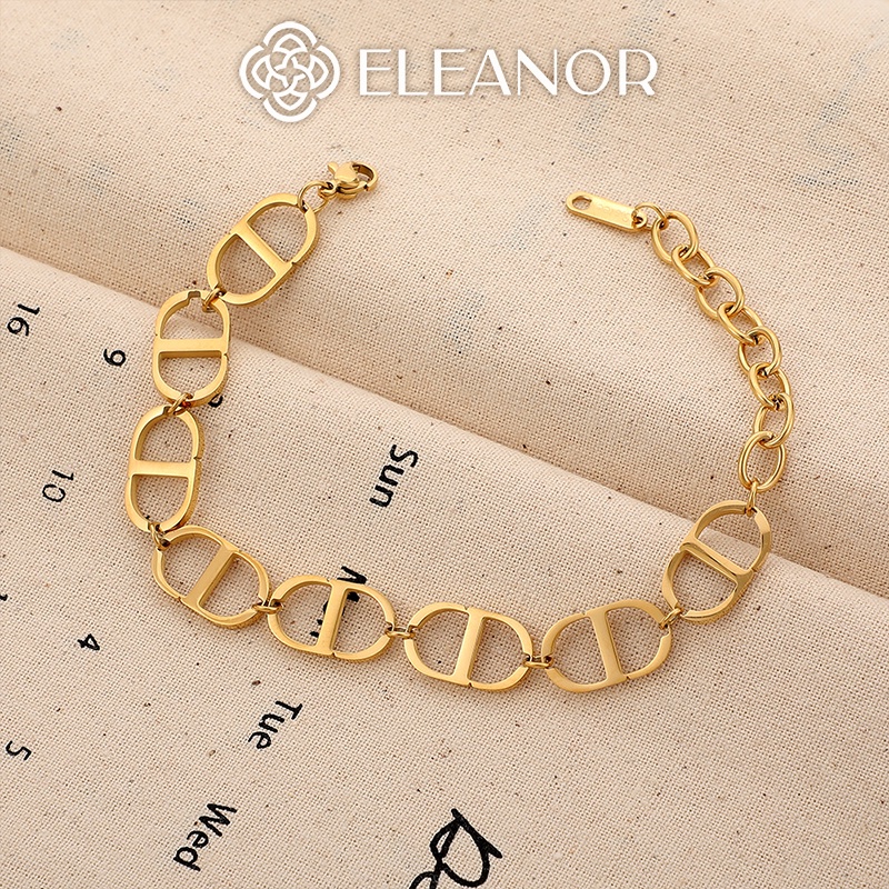 Lắc tay nữ titan Eleanor Accessories phong cách Hàn Quốc phụ kiện trang sức thời trang đẹp